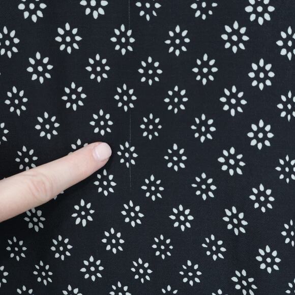 J.Crew Womens Camp Collar Button Up Shirt Block Print Faded Black Size Large NWT - Picture 13 of 13